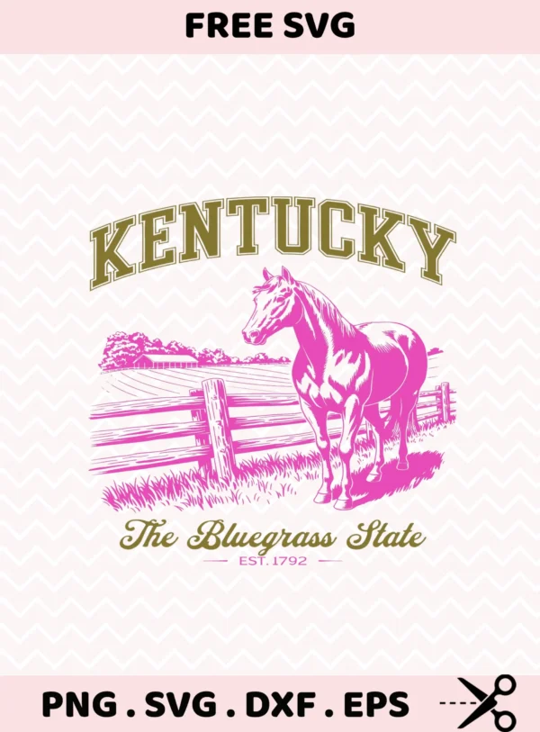 Kentucky horse Cricut file for vinyl decal, serigraphy stencil, or laser cut wood sign.