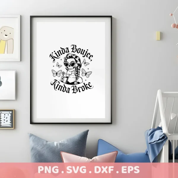 Sugar skull girl SVG design for Cricut & Silhouette cutting.