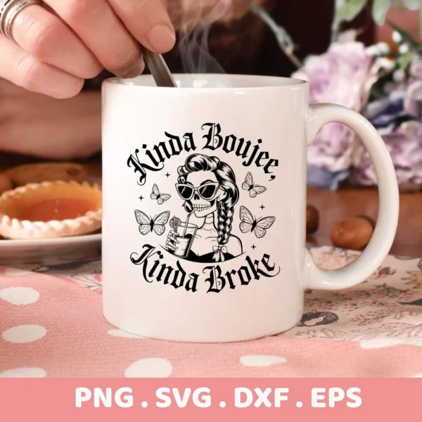 Sugar skull girl SVG design for Cricut & Silhouette cutting.
