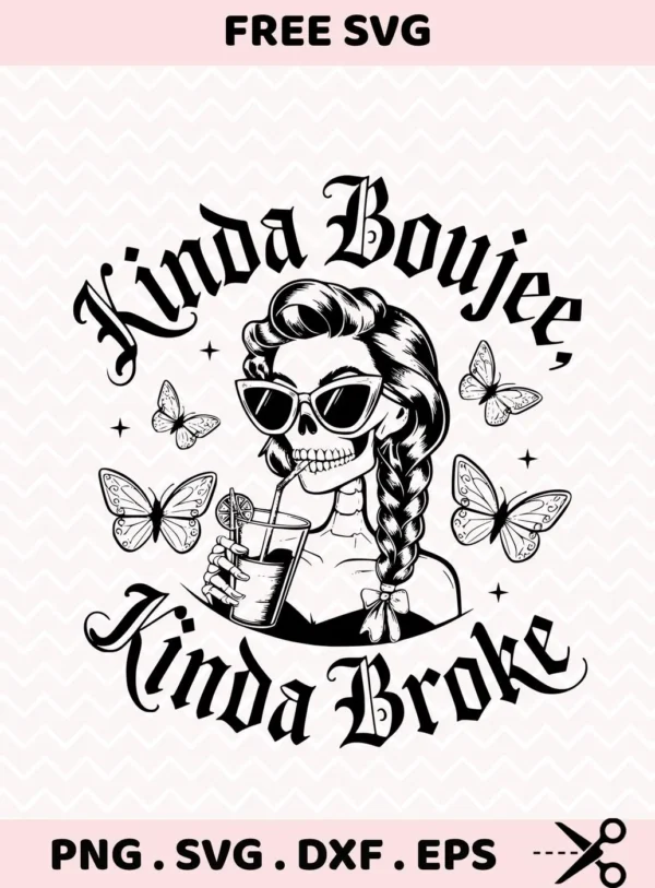 Sugar skull girl SVG design for Cricut cutting.
