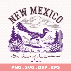 Vintage New Mexico Cricut craft: Roadrunner serigraphy stencil for a Southwestern t-shirt design.