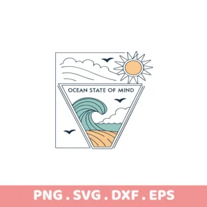 Ocean Wave SVG Bundle: Cricut, Silhouette, Stencil Files
