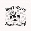 Beach Happy Cricut File: Retro girl on float SVG for summer screen print crafts.