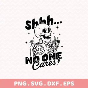 Sarcastic skeleton SVG cut file for crafting.