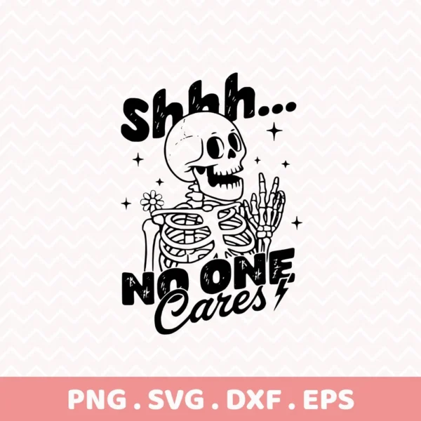 Sarcastic skeleton SVG cut file for crafting.