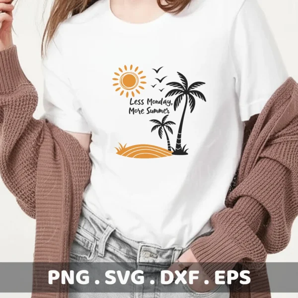 Summer Beach SVG Bundle: Cricut, Silhouette, Stencil Files