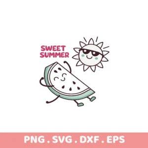 Sweet Summer Watermelon SVG Bundle. Cricut & Silhouette cut files. Perfect for screen printing stencils.