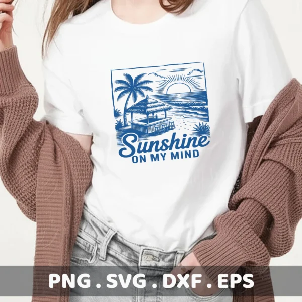 Beach Bar SVG Cut Files for Cricut, Silhouette, and Laser Cutters.