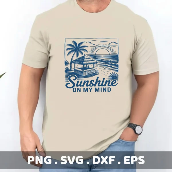 Beach Bar SVG Cut Files for Cricut, Silhouette, and Laser Cutters.