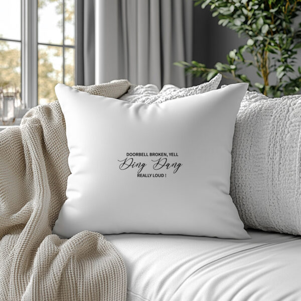 Doorbell Broken Pillow Design. Cricut, Silhouette, CNC SVG. Instant Download.
