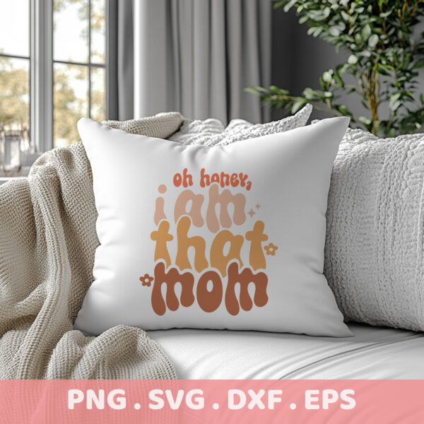 Retro Mom SVG Cut Files. Cricut, Silhouette, CNC, Laser & Screen Printing Stencils. Perfect Mother's Day Gift.