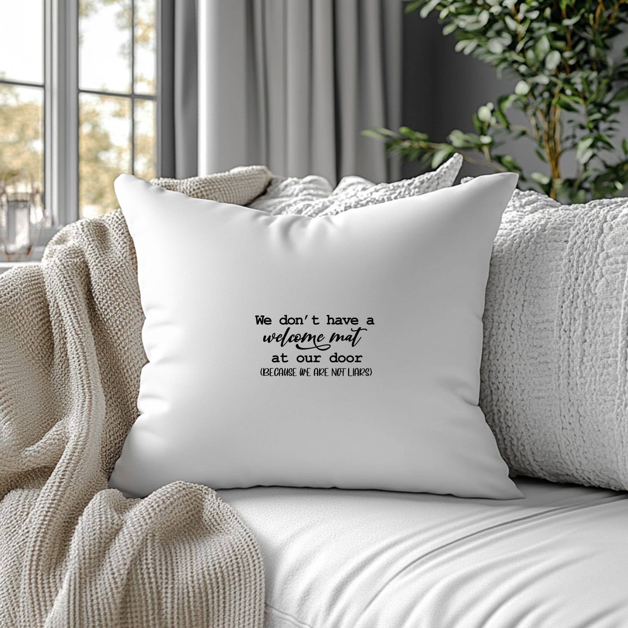 Funny Welcome Mat SVG for Cricut, Silhouette & CNC.