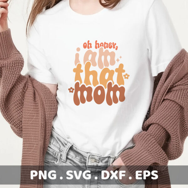 Retro Mom SVG Cut Files. Cricut, Silhouette, CNC, Laser & Screen Printing Stencils. Perfect Mother's Day Gift.