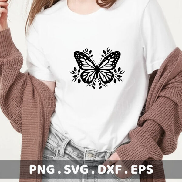 Butterfly SVG, DXF, EPS, PNG Files for Cricut, Silhouette, Laser Cutting & Screen Printing.